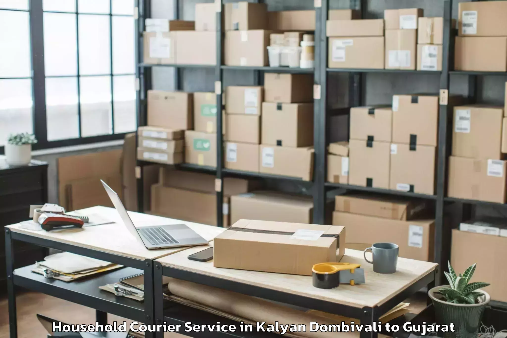 Professional Kalyan Dombivali to Dhari Household Courier